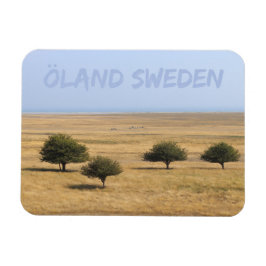 Träd på Savannah, Öland, Sverigen Magnet