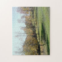 Träd på Slope som lugnar utmaningpussel