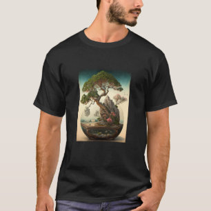 Träd Painting Träd Miniatyr T Shirt