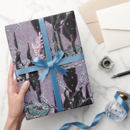 Träd pochoir mönster oriental Samarkande Presentpapper