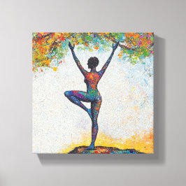 Träd Pose Canvas Art