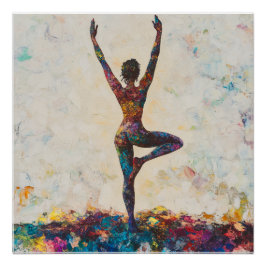 Träd Pose Glossy Poster Perfect Poster