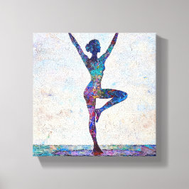 Träd Pose Kanvastryck