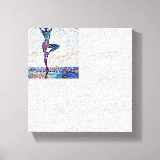 Träd Pose Kanvastryck (Framsida)