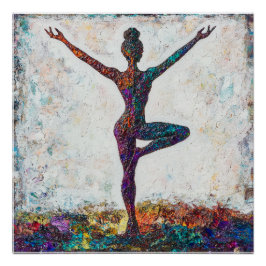 Träd Pose Poster Perfect Poster