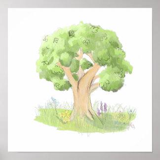 Träd Poster