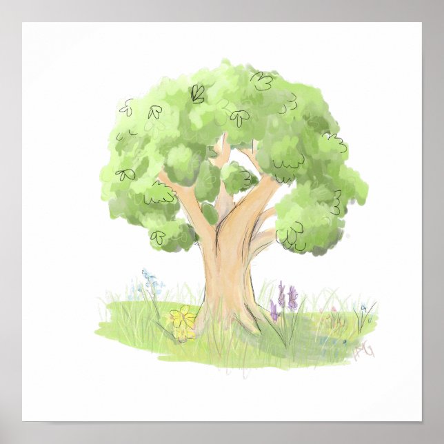 Träd Poster (Framsidan)