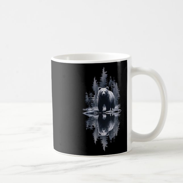 Träd Reflektion av vilda naturområden utomhus Kaffemugg (Höger)