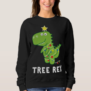 Träd Rex. Animal Pun Funny Dinosaur jul Paja T Shirt