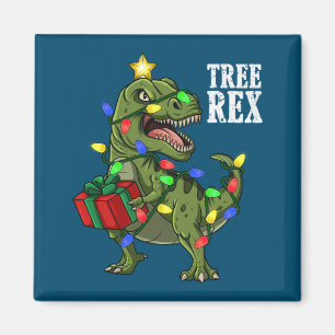 Träd Rex Boys Girls Kids Julafton Magnet