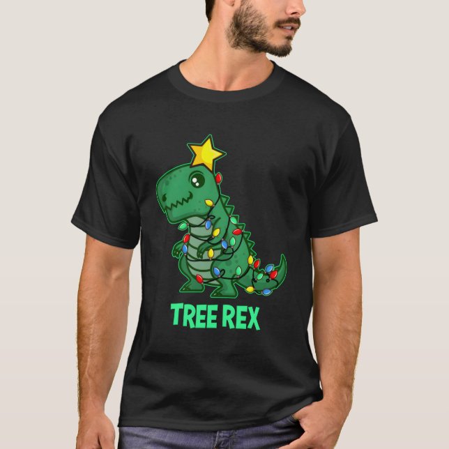 Träd Rex Dino T Shirt (Framsida)