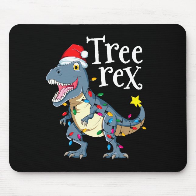 Träd rex dinosaurie jul  musmatta (Framsidan)