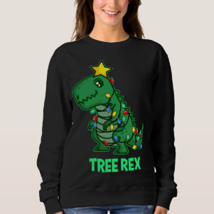 Träd Rex Funny Cute Retro julrino T Shirt