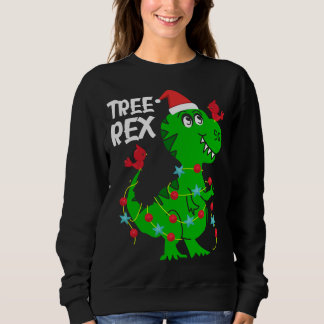 Träd Rex. Funny Dinosaur Gift Cute Dino jul T Shirt