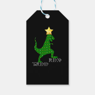 Träd Rex Funny Dinosaur Julgran Ljus Shi Presentetikett