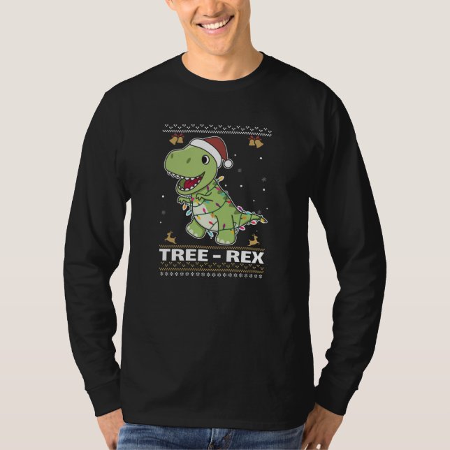 Träd-Rex Funny Dinosaur Pun T-Rex T Shirt (Framsida)