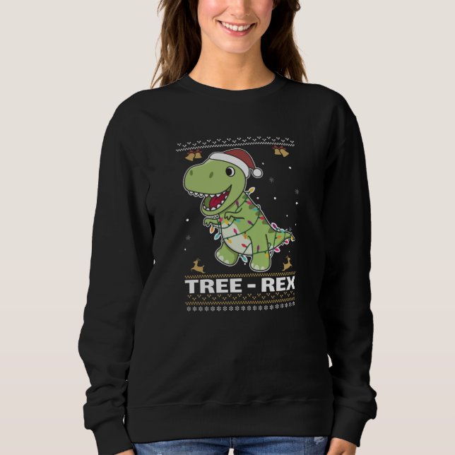 Träd-Rex Funny Dinosaur Pun T-Rex T Shirt (Framsida)
