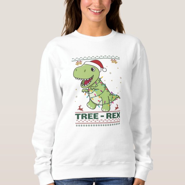Träd-Rex Funny Dinosaur Pun T-Rex T Shirt (Framsida)