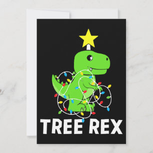 Träd Rex jul Dinosaur Träd Funny T Rex Dinos Inbjudningar