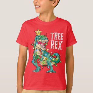 Träd Rex Shirt-julen T-Rex-juldinosaur T Shirt