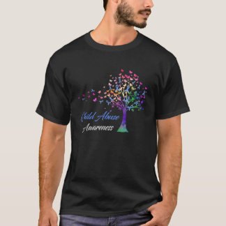 Träd Ribbon Child Abuse Awareness T Shirt