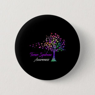 Träd Ribbon Turner Syndrome Awareness Knapp