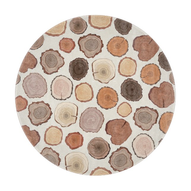 Träd Ringar-skogen Doodle Mönster (Framsidan)