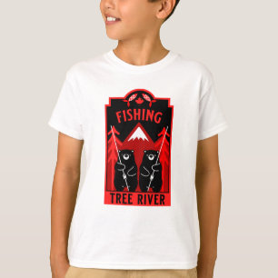 Träd River Fishing Canada T Shirt