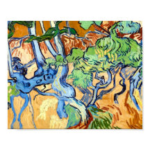 Träd Roots (1890) Vincent Van Gogh botanical Art