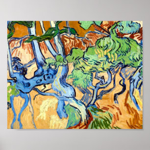 Träd Roots (1890) Vincent Van Gogh botanical Art Poster