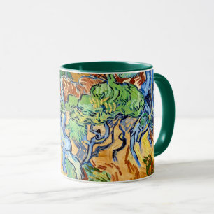 Träd Roots (1890) Vincent Van Gogh botaniska konst Mugg