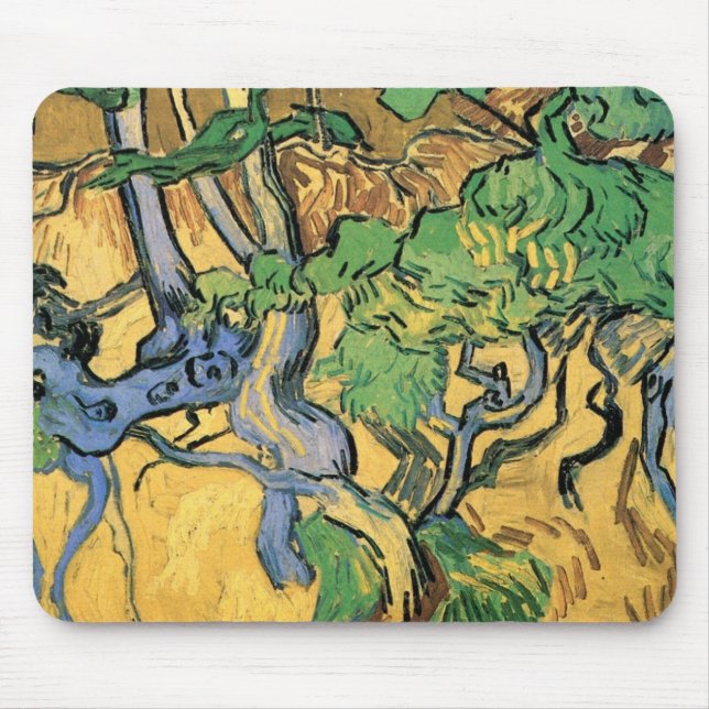 Träd Roots and Trunks av Vincent van Gogh Musmatta (Framsidan)