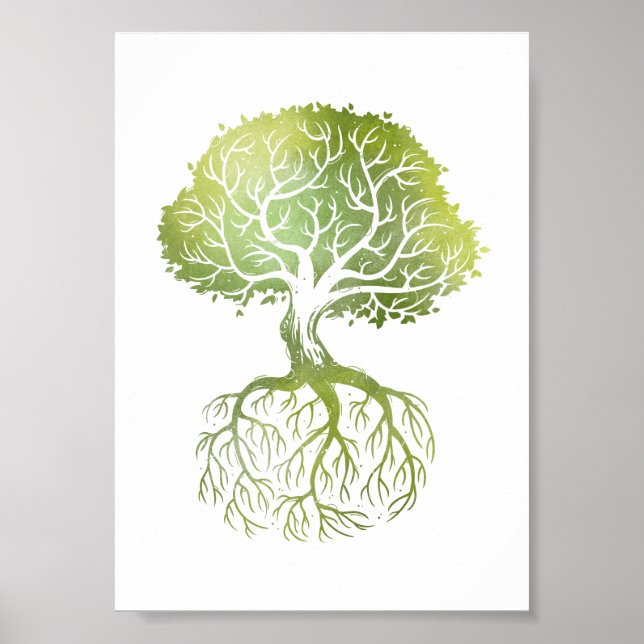 Träd Roots Poster (Framsidan)