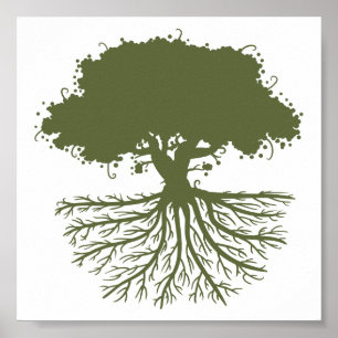 Träd Roots Poster