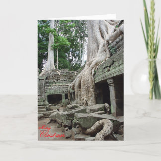 Träd rotar på Ta Phrom Helgkort