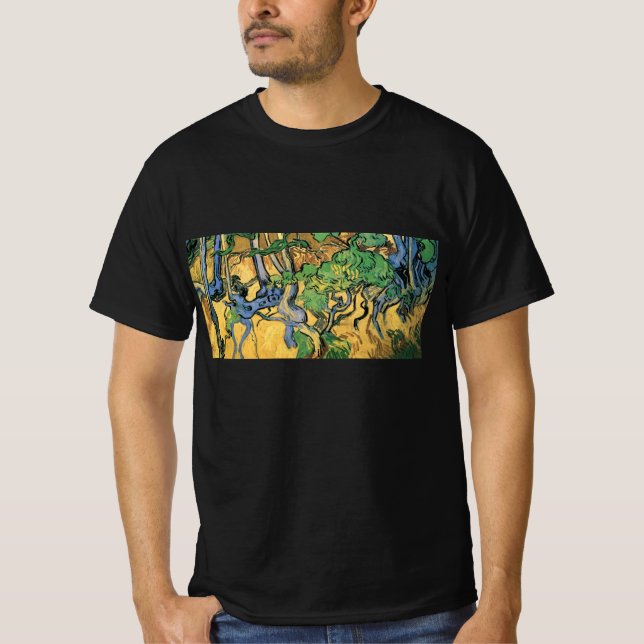 Träd Rötter och Stammar av Vincent van Gogh T Shirt (Framsida)