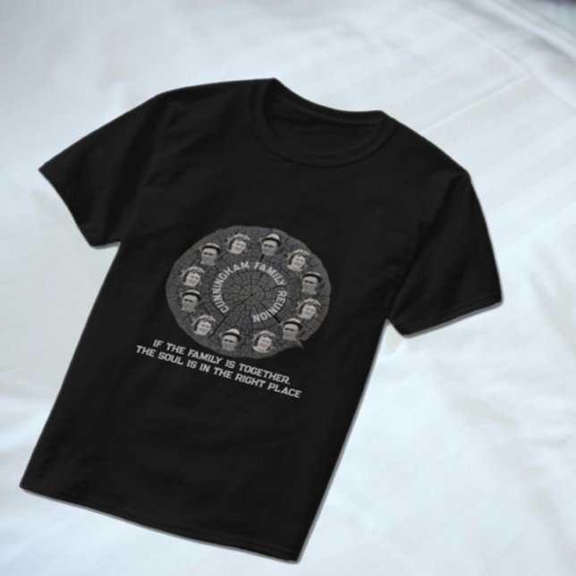 Träd-segment med familjefärger och citat t shirt (Skapare uppladdad)