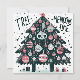 Träd-sentiment tid julkort