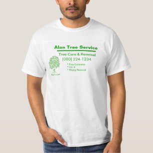 Träd Service Affärskort T Shirt