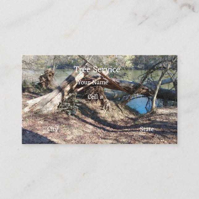 Träd Service Affärskort Visitkort (Framsida)