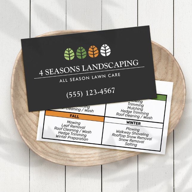 Träd Service och Gräsmatta Landscaping Visitkort (Skapare uppladdad)