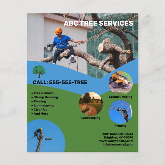 Träd Services Flygblad (Framsidan)