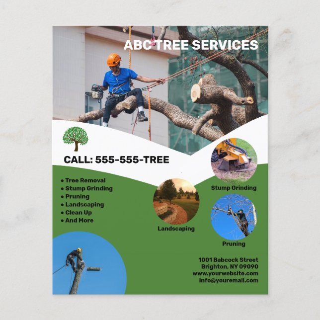 Träd Services Flygblad (Framsidan)