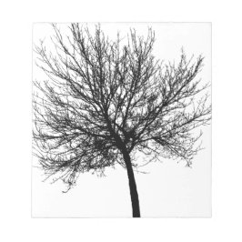 Träd Silhouette Anteckningsblock