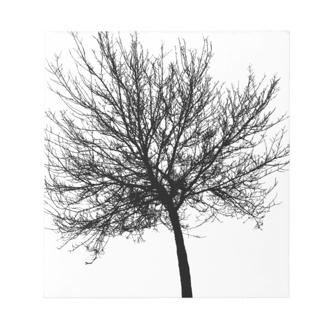 Träd Silhouette Anteckningsblock (Framsida)