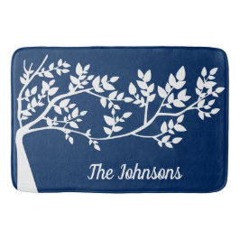 Träd Silhouette Badrumsmatta