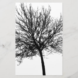 Träd Silhouette Brevpapper