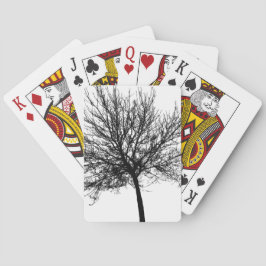 Träd Silhouette Casinokort