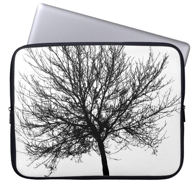 Träd Silhouette Laptop Fodral (Framsidan)