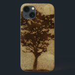 Träd Silhouette på Bronze Background<br><div class="desc">En brons bakgrund fungerar som skådeplats för en silhuett träd med grenar som sveper in bron. Du känner dig nästan som om du kunde vila dig mot träd,  sitta på marken och ta en lång tupplur.</div>